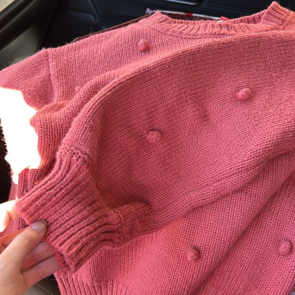 “Bobble Yum” sweater in rosy pink - Picture 6 of 9